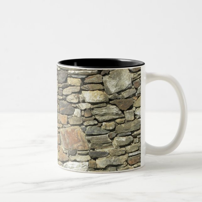 Café Em Dois Tons Parede de pedra natural da caneca da rocha das (Direita)