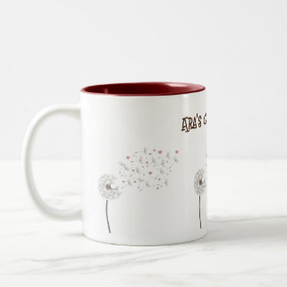 Café Em Dois Tons Pequena felicidade com uma caneca especial de dand