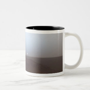 Café Em Dois Tons Por do sol na caneca de Marte