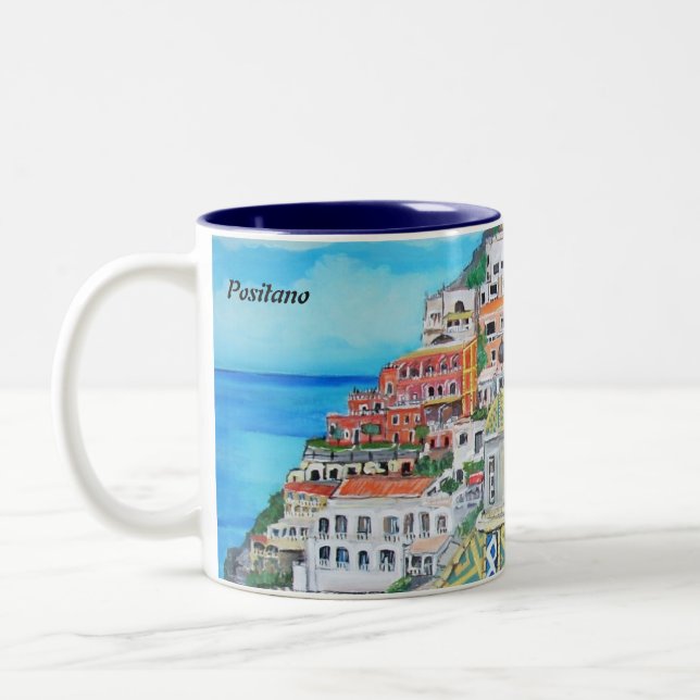 Café Em Dois Tons Positano, caneca de Italia (Esquerda)