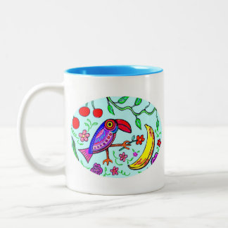 Café Em Dois Tons Pouca caneca de Toucan
