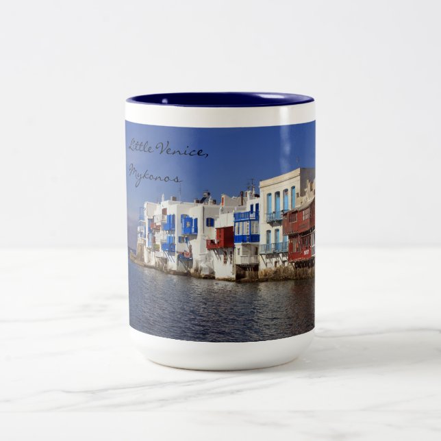 Café Em Dois Tons Pouca Veneza, caneca de Mykonos (Centro)