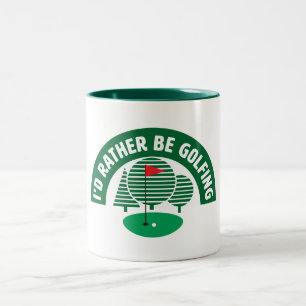 Café Em Dois Tons Preferencialmente É Uma Caneca De Golfe