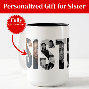 Café Em Dois Tons Presente de Caneca de Duas Cores com Colagem de Fo