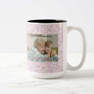 Café Em Dois Tons Presente de Férias Avó Caneca