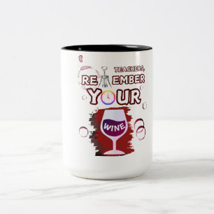 Café Em Dois Tons Professores Lembram-Se Da Sua Caneca De Vinho