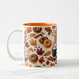 Café Em Dois Tons Protetor de Caneca de Especiarias de Abóbora de Ou