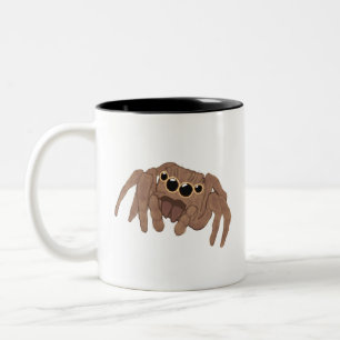 Café Em Dois Tons Pulando caneca de aranha