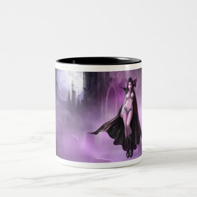 Café Em Dois Tons Rainha do vampiro de Azmodeus, caneca (Centro)
