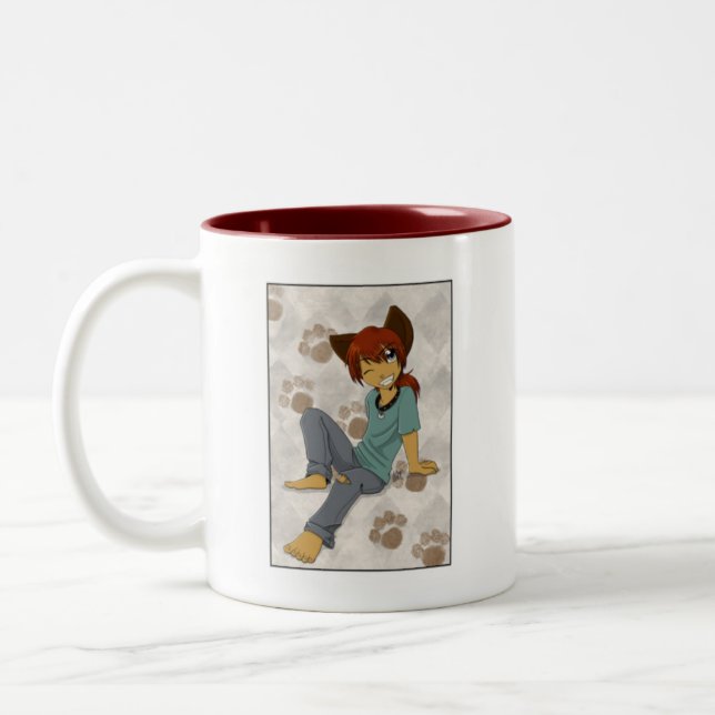 Café Em Dois Tons Randy a caneca de Weredog (Esquerda)
