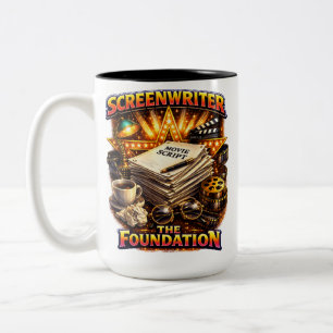 Café Em Dois Tons Roteirista - Caneca de Duas Cores The Foundation