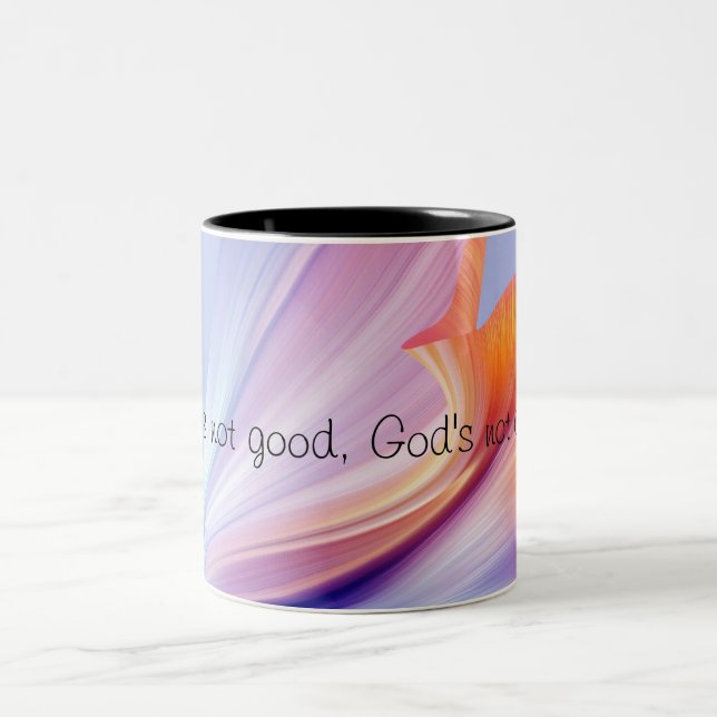 Café Em Dois Tons Se não for feita caneca inspiradora de fé (Centro)