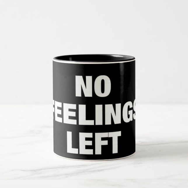 Café Em Dois Tons Sem Sentimentos Presente de Caneca de Meme de Humo (Centro)