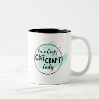 Café Em Dois Tons Senhora Caneca do artesanato de Crezy - cerceta