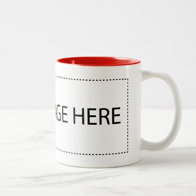 Café Em Dois Tons Seu costume caneca do Dois-Tom de 11 onças (Direita)