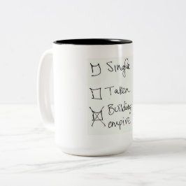 Café Em Dois Tons Seu costume caneca do Dois-Tom de 15 onças