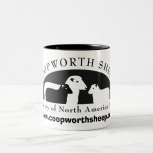 Café Em Dois Tons Sociedade dos carneiros de Coopworth da caneca de