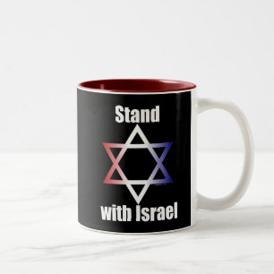 Café Em Dois Tons Suporte com caneca de Israel