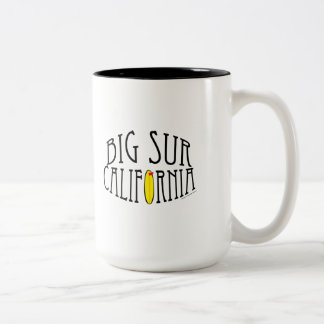 Café Em Dois Tons Sur grande, caneca de Califórnia