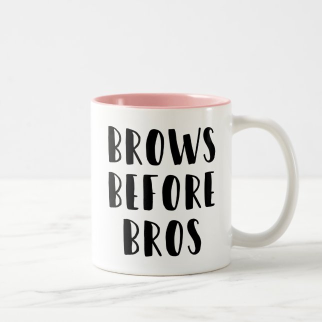 Café Em Dois Tons Testas antes da caneca da composição de Bros (Direita)