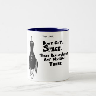 Café Em Dois Tons Toby diz: Caneca de Wookies