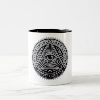 Café Em Dois Tons Toda a caneca de vista do olho