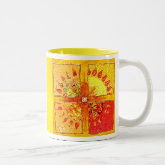 Café Em Dois Tons Traga para trás a caneca de Sun (Direita)