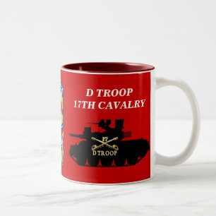 Café Em Dois Tons Tropa de D, 17a caneca da cavalaria M551 Sheridan