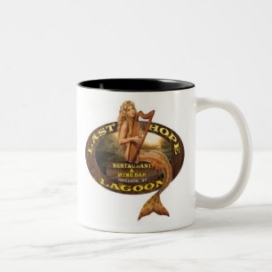 Café Em Dois Tons Última lagoa da esperança caneca do Dois-Tom de 