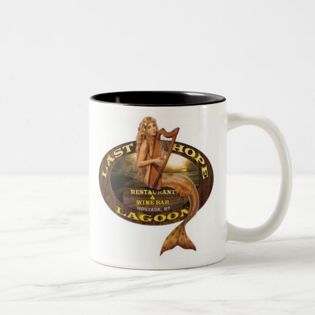 Café Em Dois Tons Última lagoa da esperança caneca do Dois-Tom de 11 (Direita)