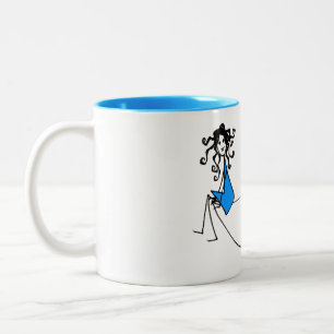 Café Em Dois Tons Um gole de calma: Azul Azure – Loreen Loves Caneca