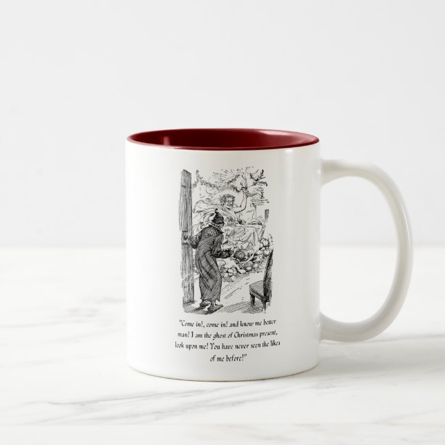 Café Em Dois Tons Uma caneca de Natal (Direita)