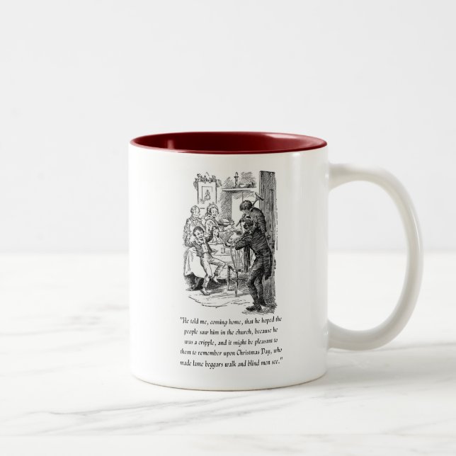 Café Em Dois Tons Uma caneca de Natal (Direita)