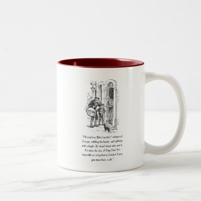 Café Em Dois Tons Uma caneca de Natal (Direita)