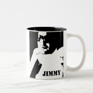 Café Em Dois Tons Uma noite com caneca de Jimmy
