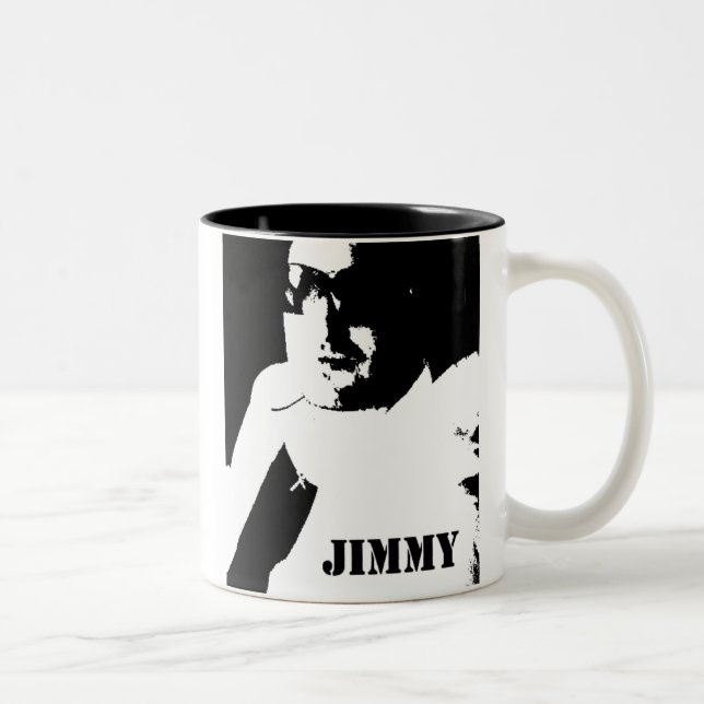 Café Em Dois Tons Uma noite com caneca de Jimmy (Direita)