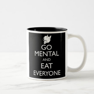 Café Em Dois Tons Vai a caneca mental de bull terrier