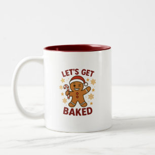 Café Em Dois Tons Vamos Ficar Assados - Caneca de Duas Cores de Home