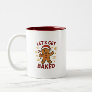 Café Em Dois Tons Vamos Ficar Assados - Caneca de Duas Cores de Home