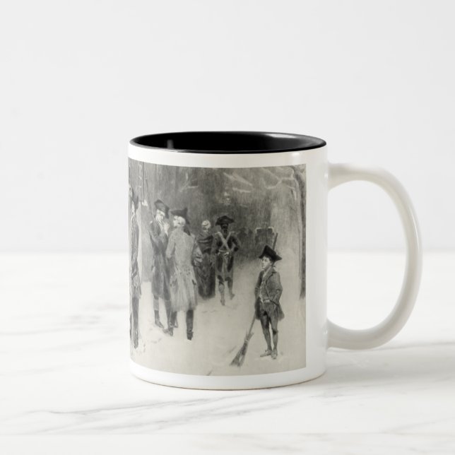 Café Em Dois Tons Véspera de Natal na caneca Colonial Times (Direita)