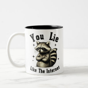 Café Em Dois Tons Você Mora Como A Internet - Engraçada Caneca De Ca