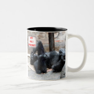 Café Em Dois Tons "WTF ERA caneca de PENSAMENTO da manutenção de I