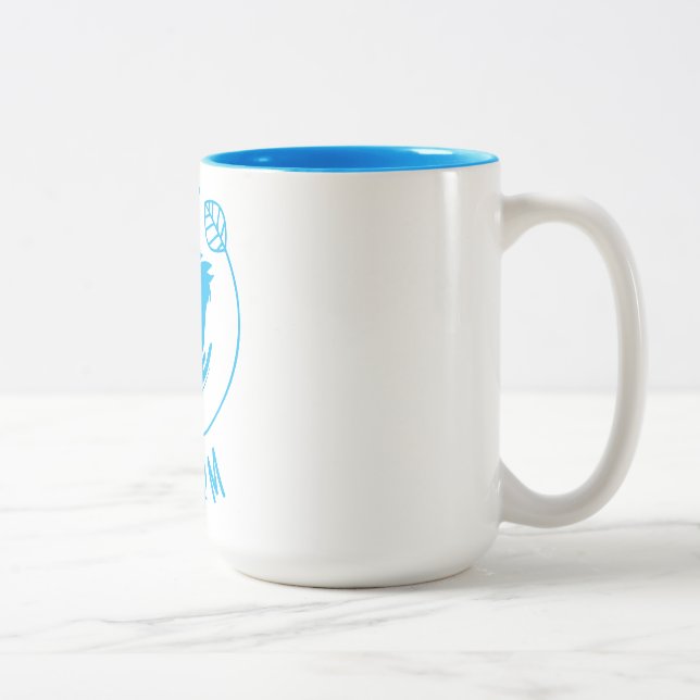 Café Em Dois Tons WTFarm Lendo a caneca de papel (Direita)