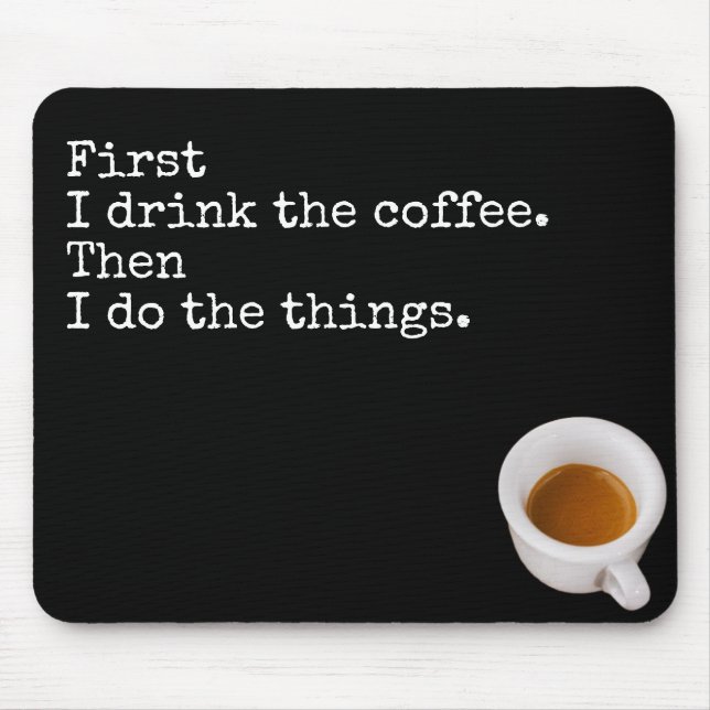 café em um copo - mousepad (Frente)