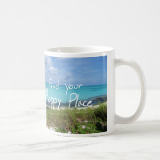 Café Encontre sua caneca feliz da praia de Bahama do