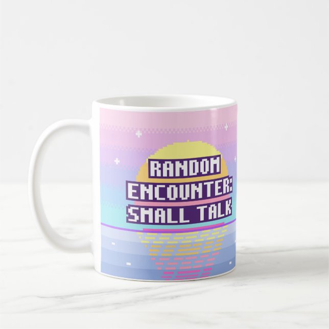 Café Encontro Aleatório: Caneca de Conversa Fiada Neuro (Esquerda)
