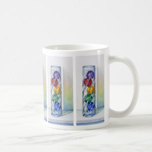 Café Enfeites de natal na caneca do vaso