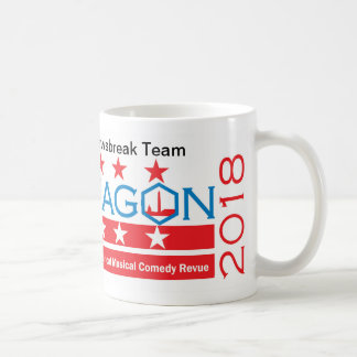 Café Equipe 2018 de Newsbreak do hexágono caneca de 11