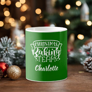 Café "Equipe de panificação de Natal!" Caneca