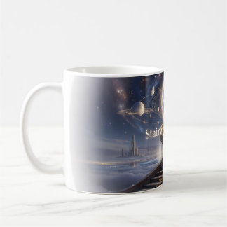 Café Escadaria para o Céu Caneca de Arte Jornada Cósmic